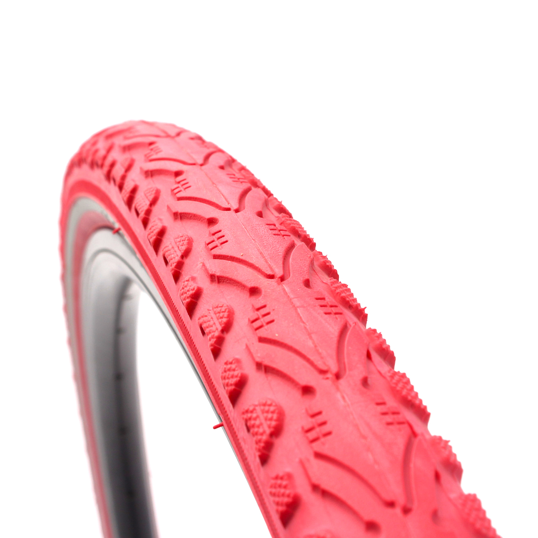 Khan Fixie road bike wire tire set KHE 700 x 38C tire red + FV inner tube