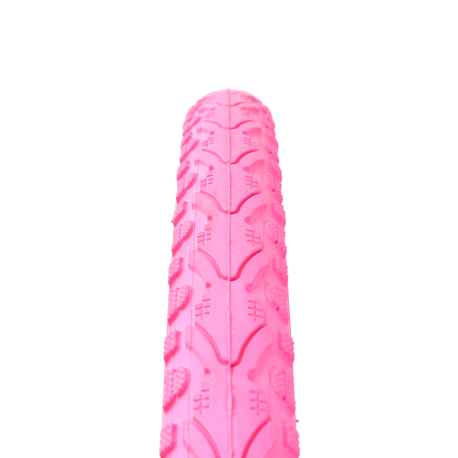 Fixie road bike tire set KENDA Khan 28 inch / 700 x 38C pink + FV inner tube