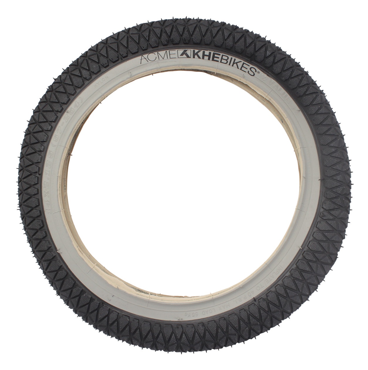 BMX Tire KHE ACME 14 inch x 2.125 inch black / gray