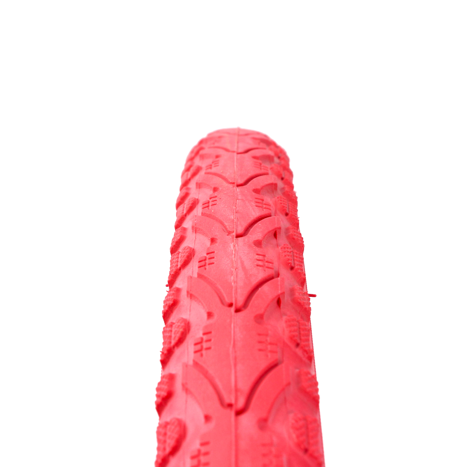 Khan Fixie road bike wire tire set KHE 700 x 38C tire red + FV inner tube
