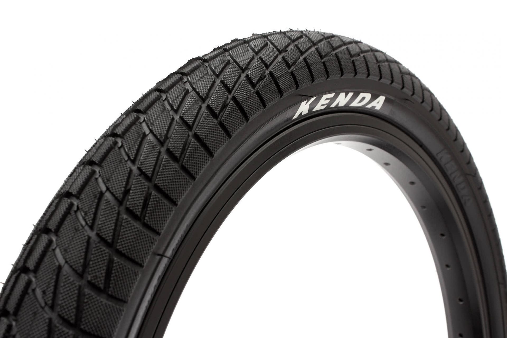 BMX tire set KENDA 18 inch x 2.25 inch black + AV inner tube