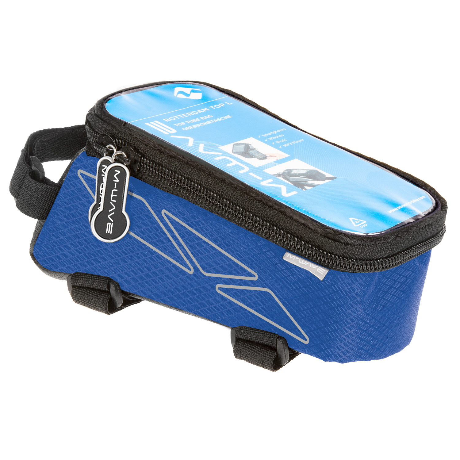 M-WAVE Rotterdam Top L Top Tube Bag Blue