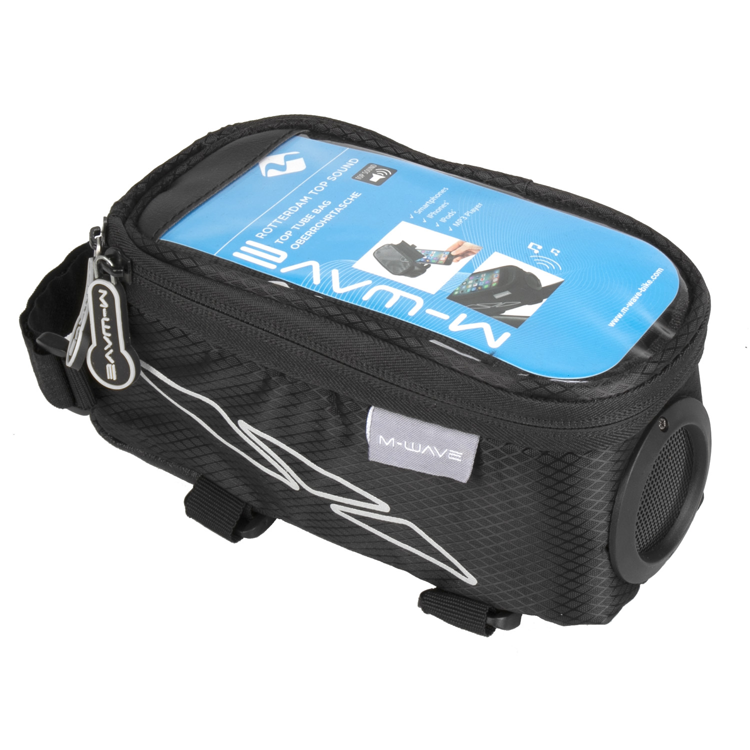 M-WAVE Rotterdam Top Sound borsa da tubo superiore nera