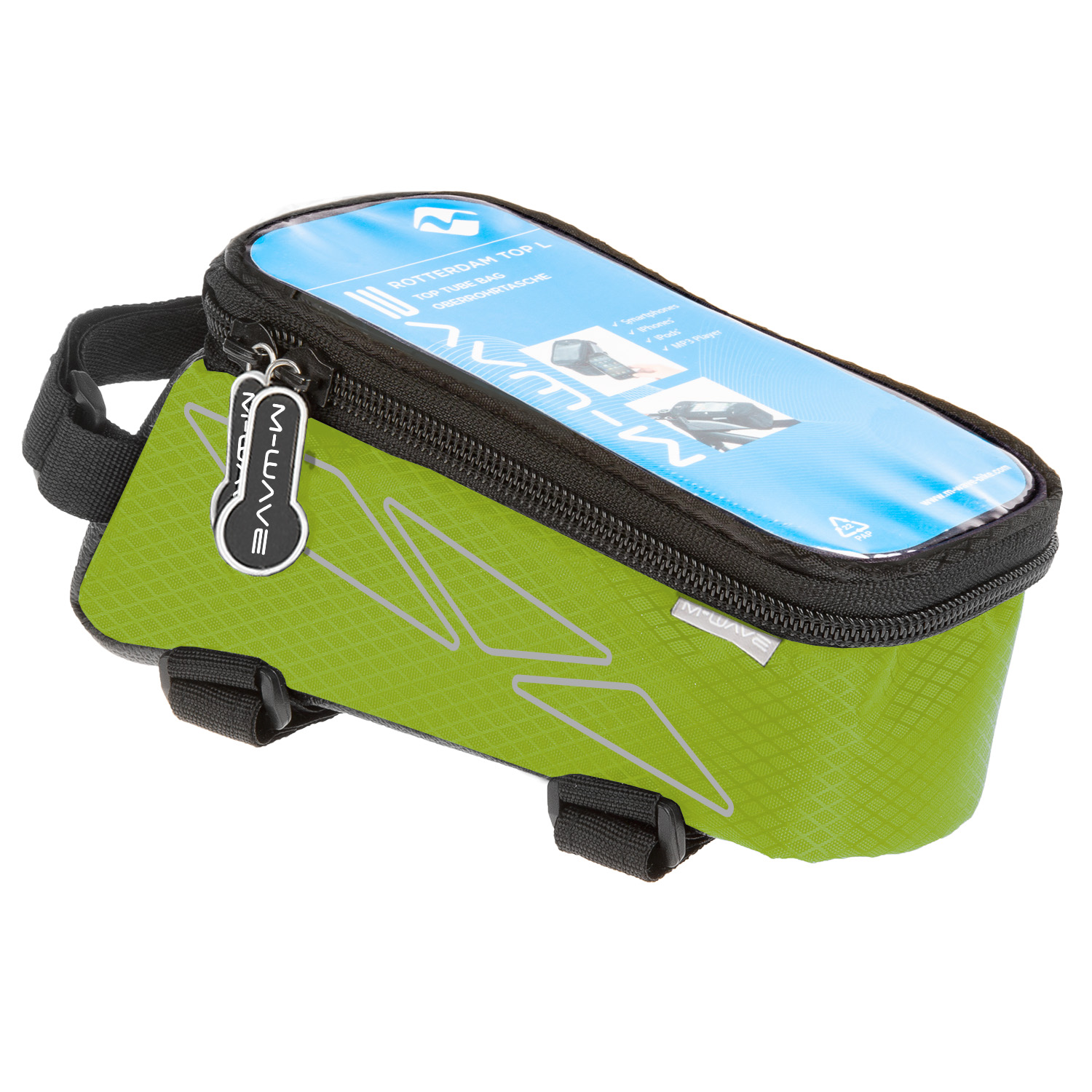 M-WAVE Rotterdam Top L Top Tube Bag Green M-WAVE Rotterdam Top L Top Tube Bag Green