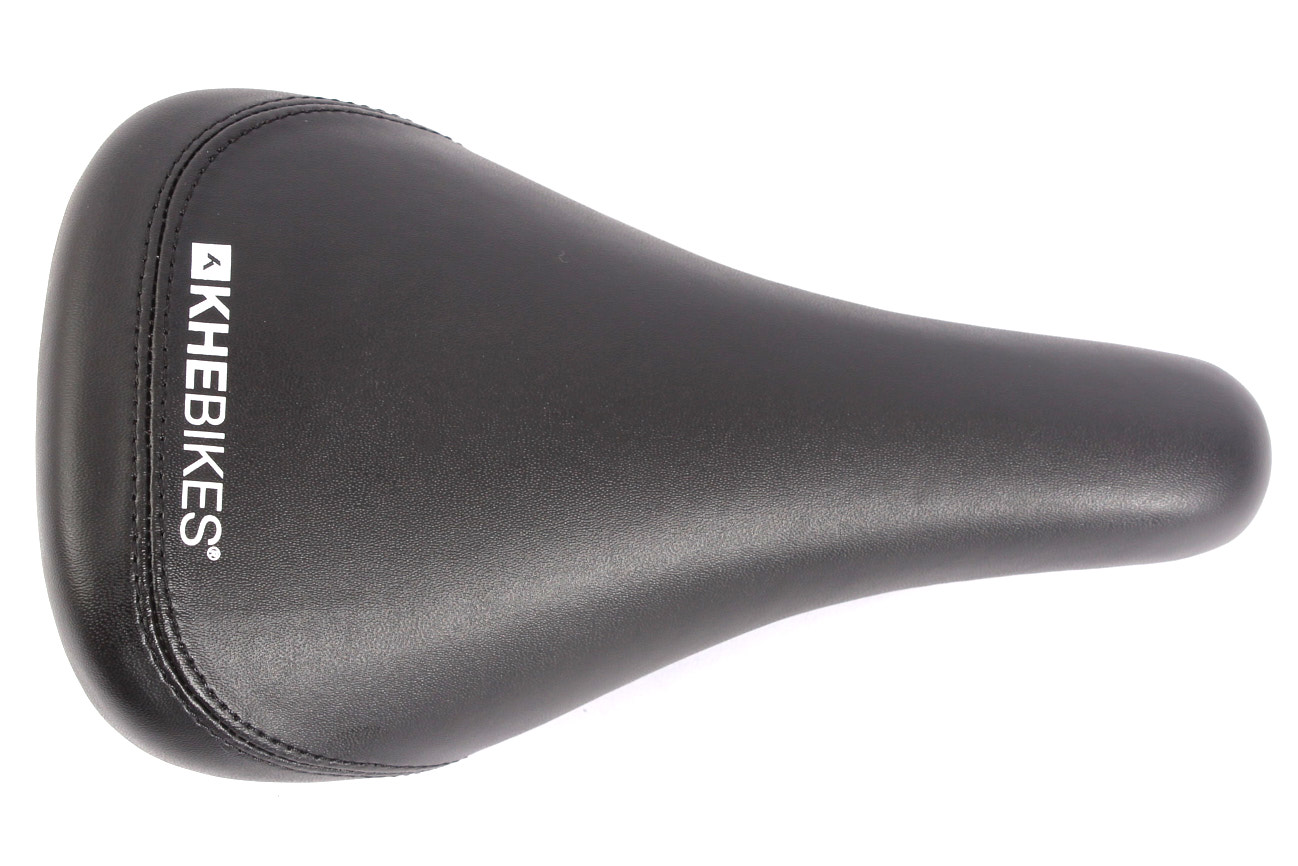 Fahrradsattel in Schwarz von oben 