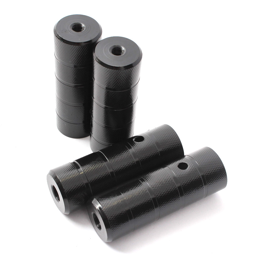 Set di pioli BMX KHE BLACK STEEL 2 coppie 10mm (3/8")