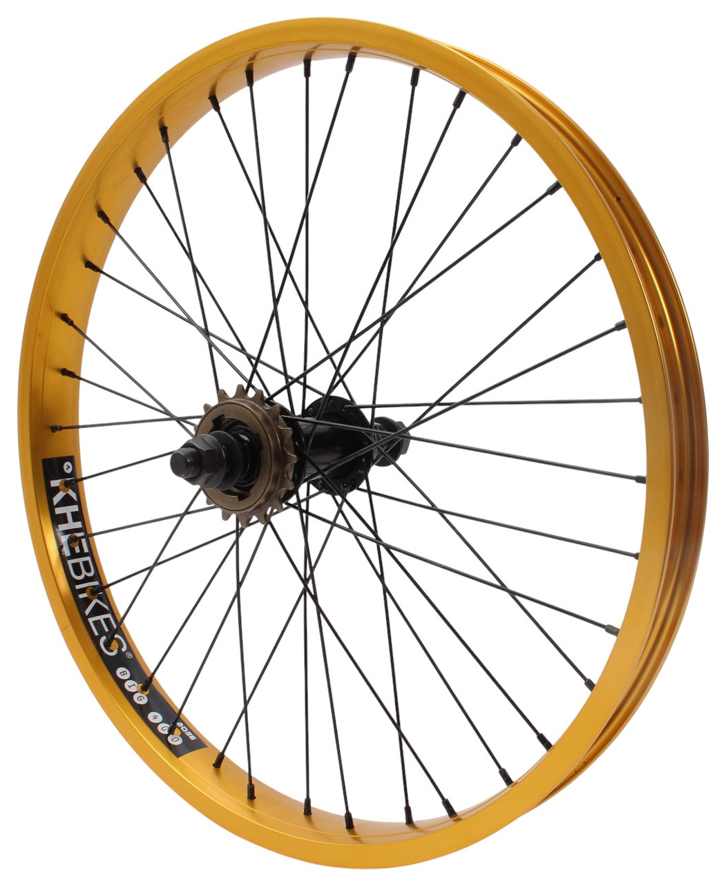 BMX rear wheel KHE PRISM 20 inch gold
