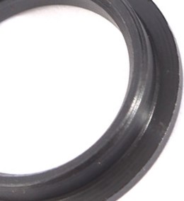 Rand von schwarzem Kettenblattadapter 