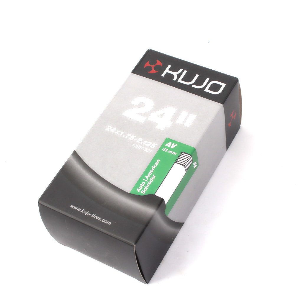 Camera d'aria per bicicletta KUJO 24 x 1,75-2,125 pollici AV