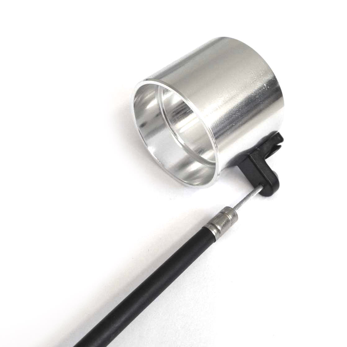 Vorderansicht Rotor Umbauset KHEbikes AFFIX in chrom