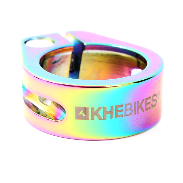 BMX Sattelklemme von KHE in Oil Slick Farbe