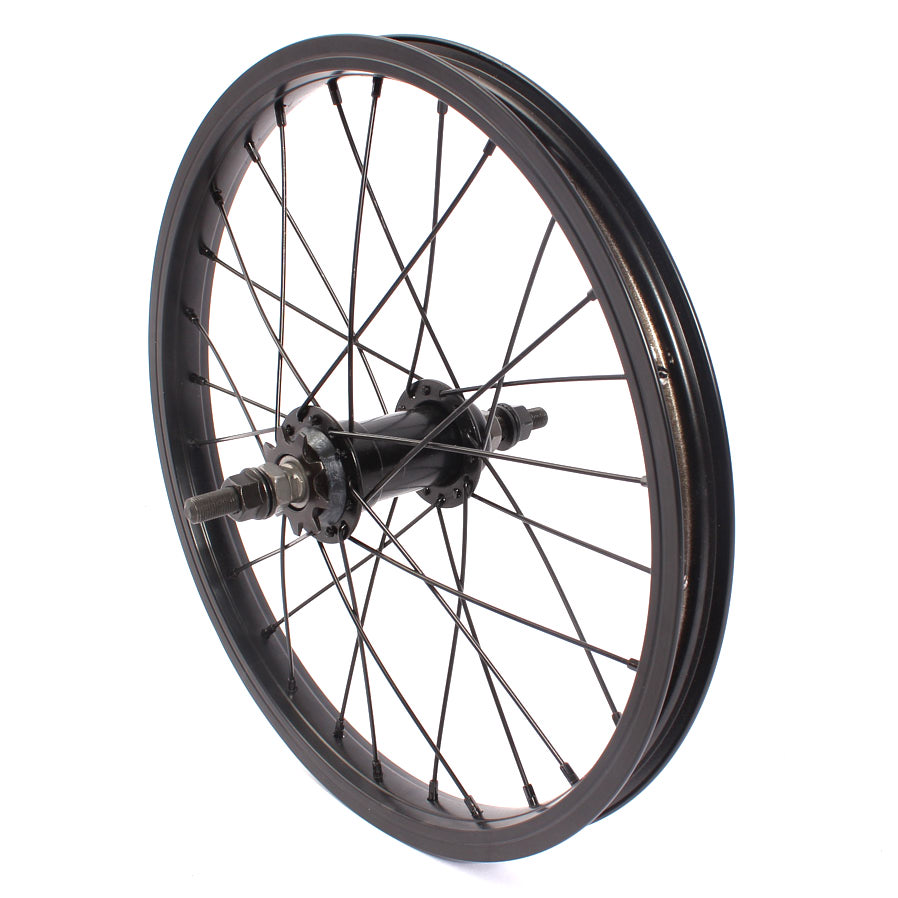 Schwarzes 16 Zoll BMX Hinterrad 