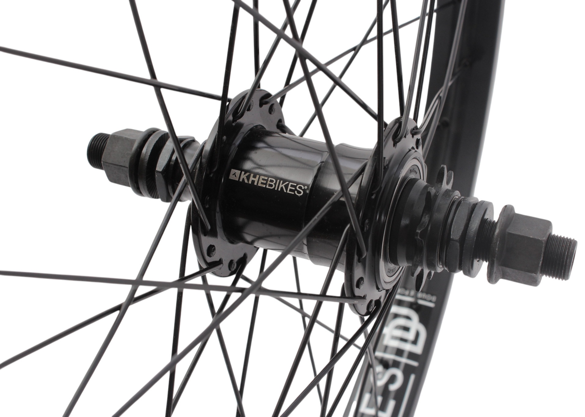 BMX rear wheel KHE Freecoaster + MVP BIG400 20 inch 14 mm S/B