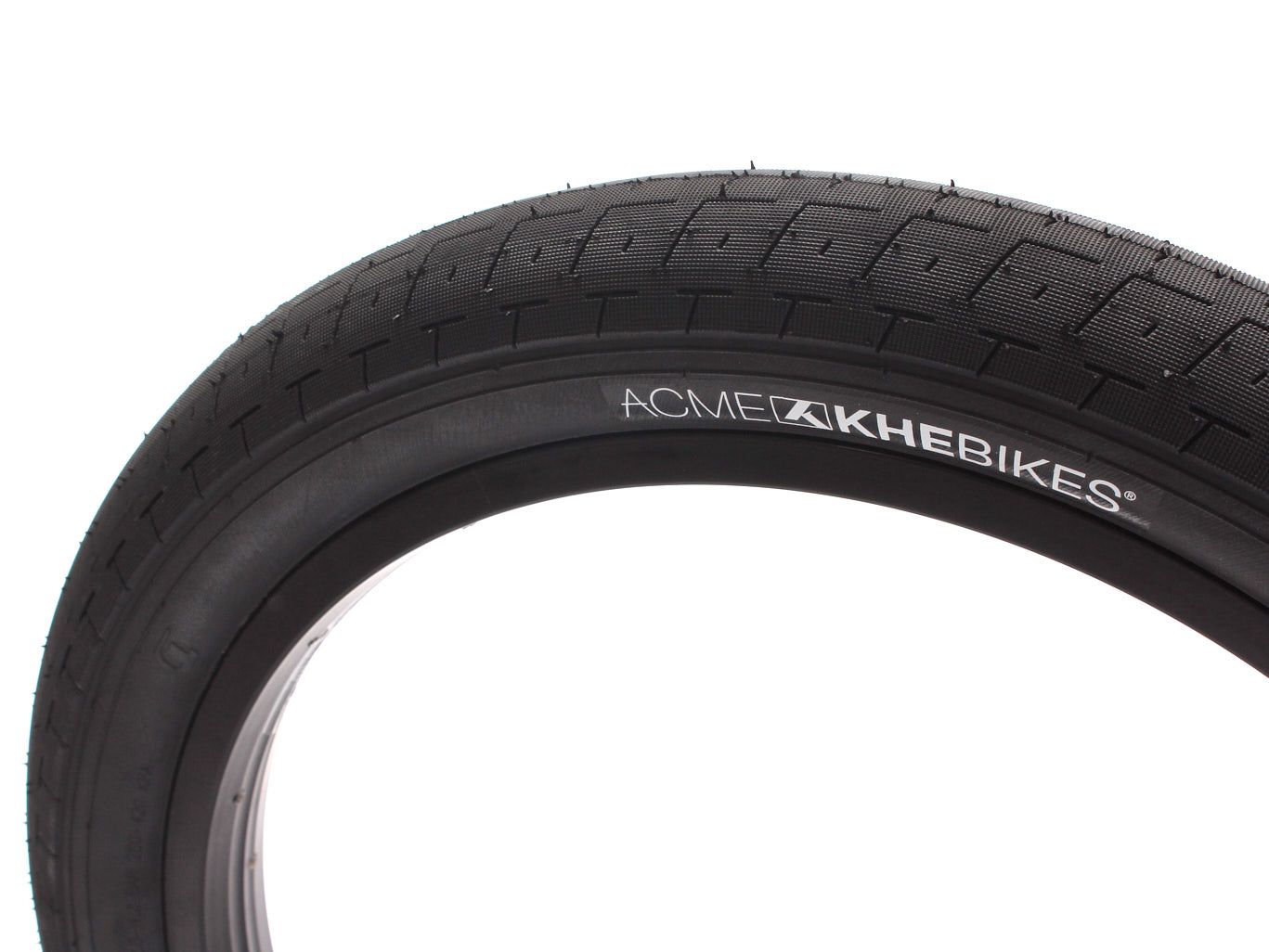 BMX tire set KHE ACME 20 inch x 2.40 inch black + AV inner tube