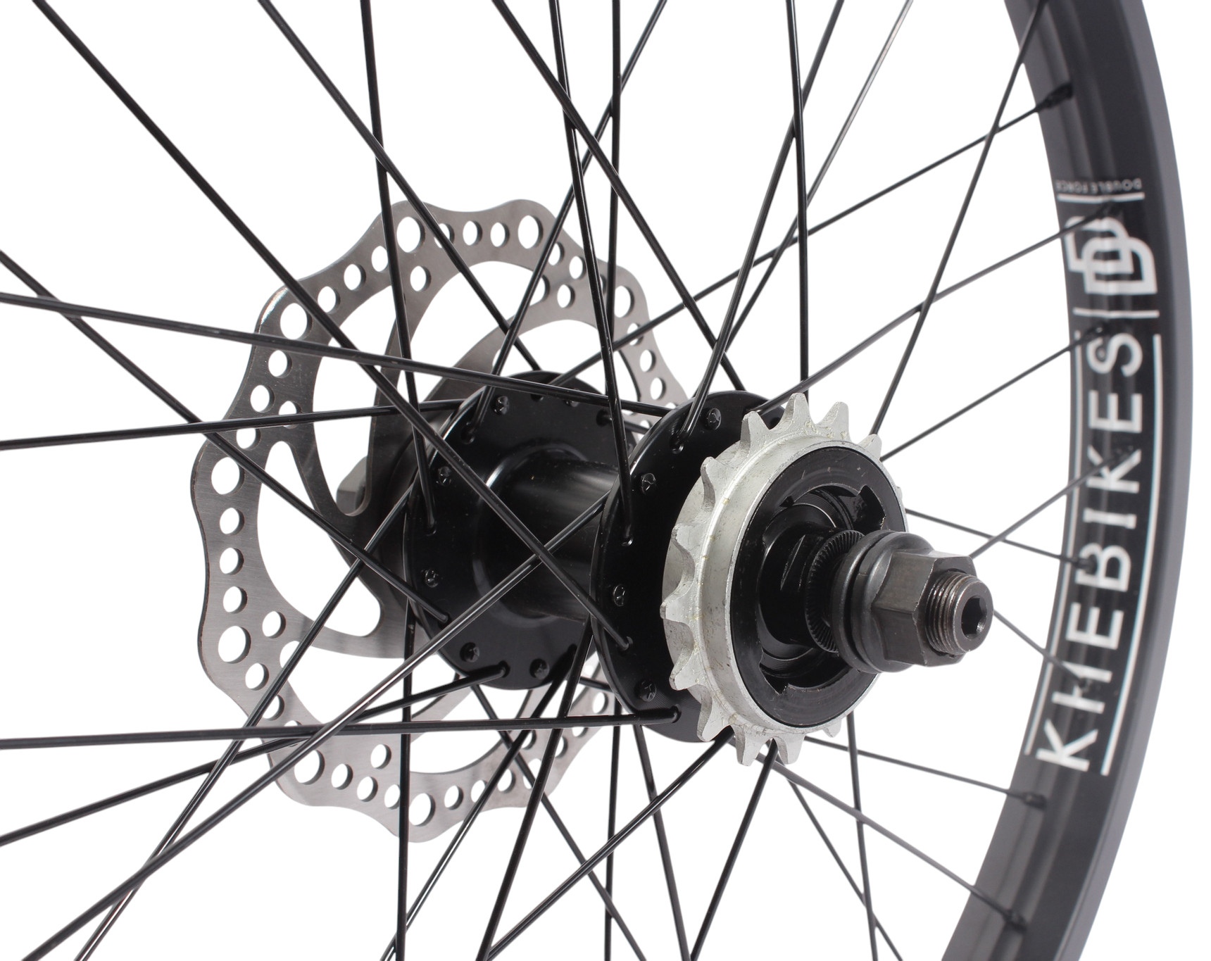 BMX rear wheel KHE Black Jack DISC 20 inch 14 mm
