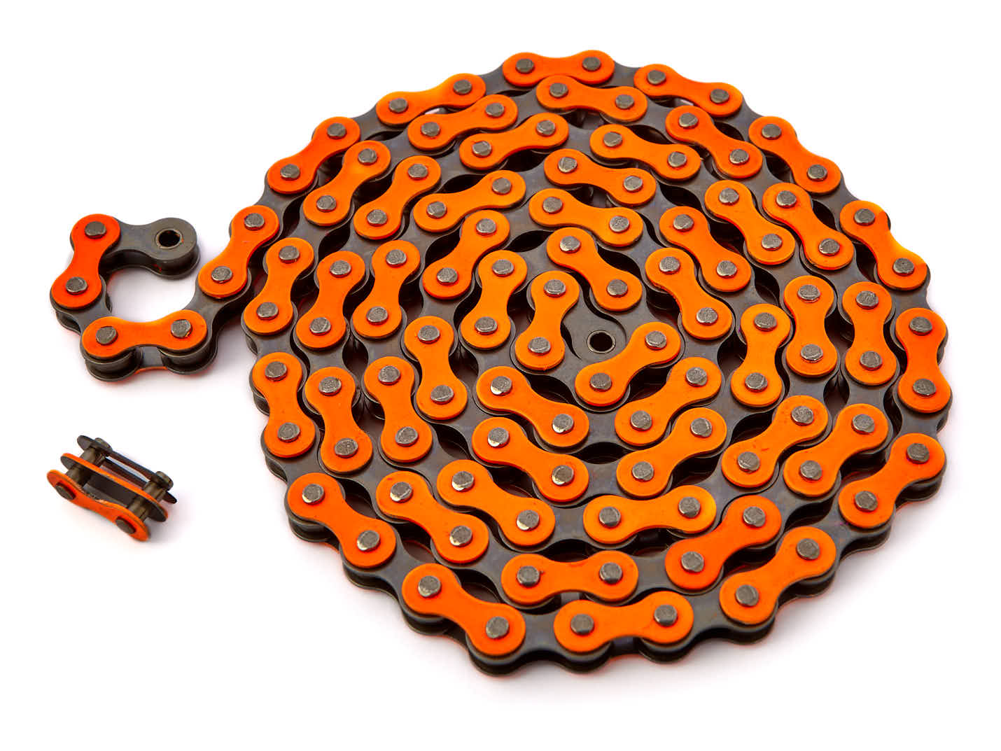 BMX Fahrradkette 1/2" x 1/8" von KHE in Orange