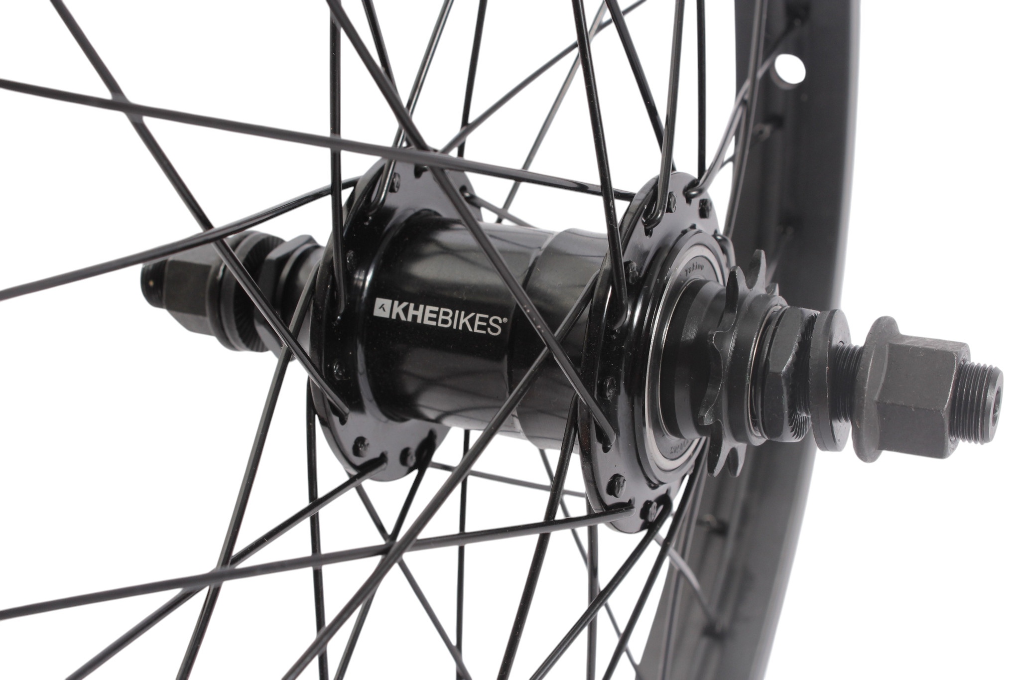 BMX rear wheel KHE Freecoaster + MVP DD 18 inch 14 mm S/B