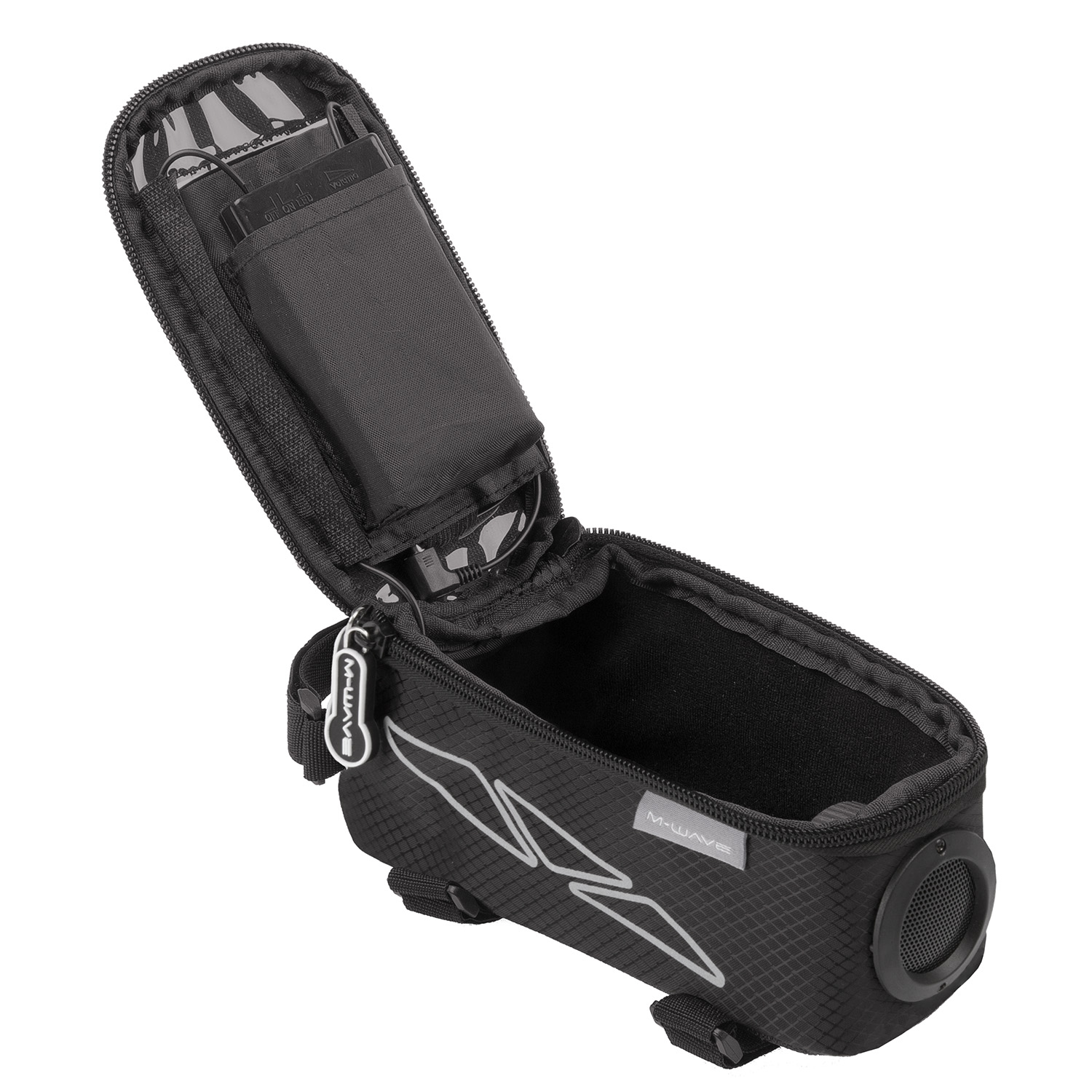 M-WAVE Rotterdam Top Sound borsa da tubo superiore nera