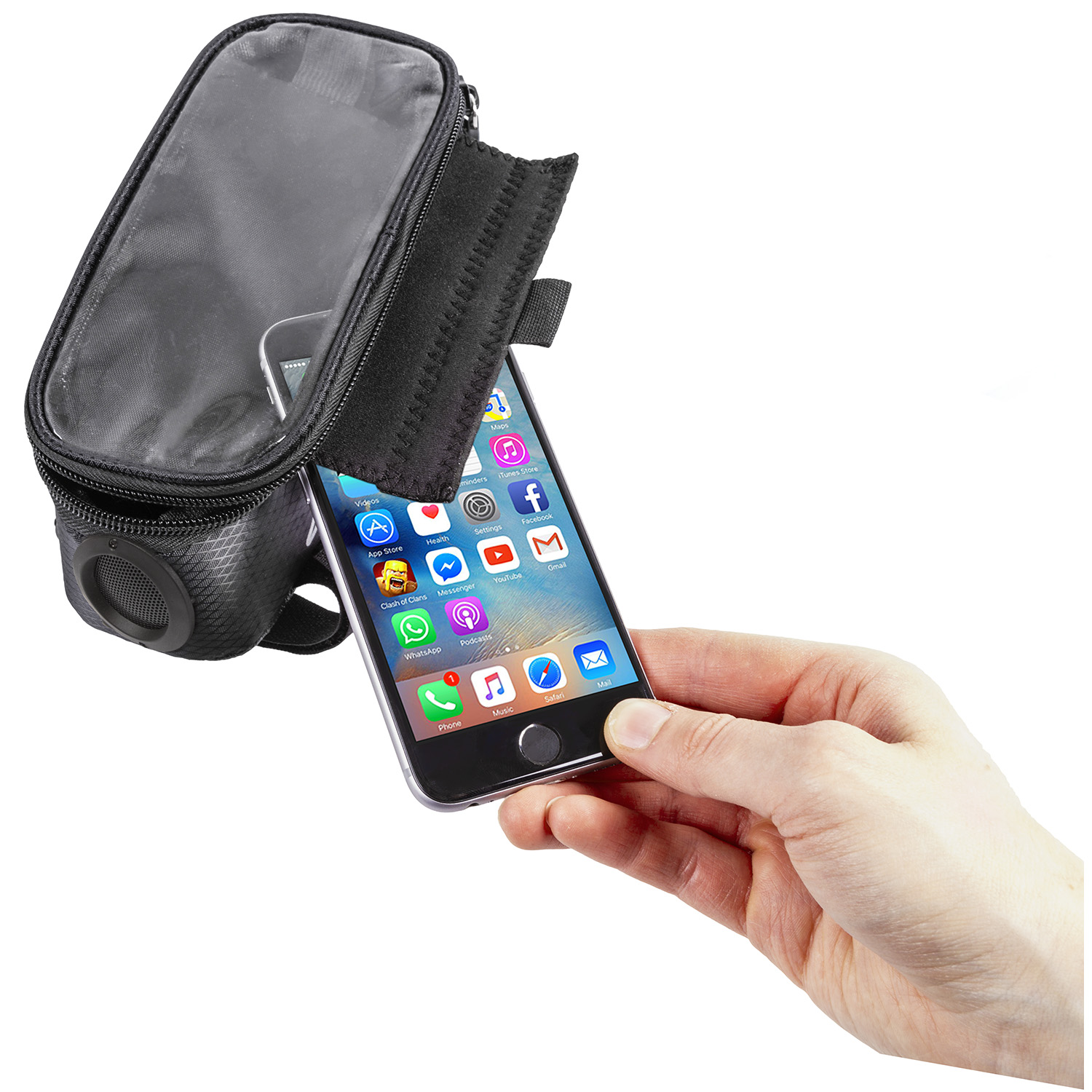M-WAVE Rotterdam Top Sound borsa da tubo superiore nera