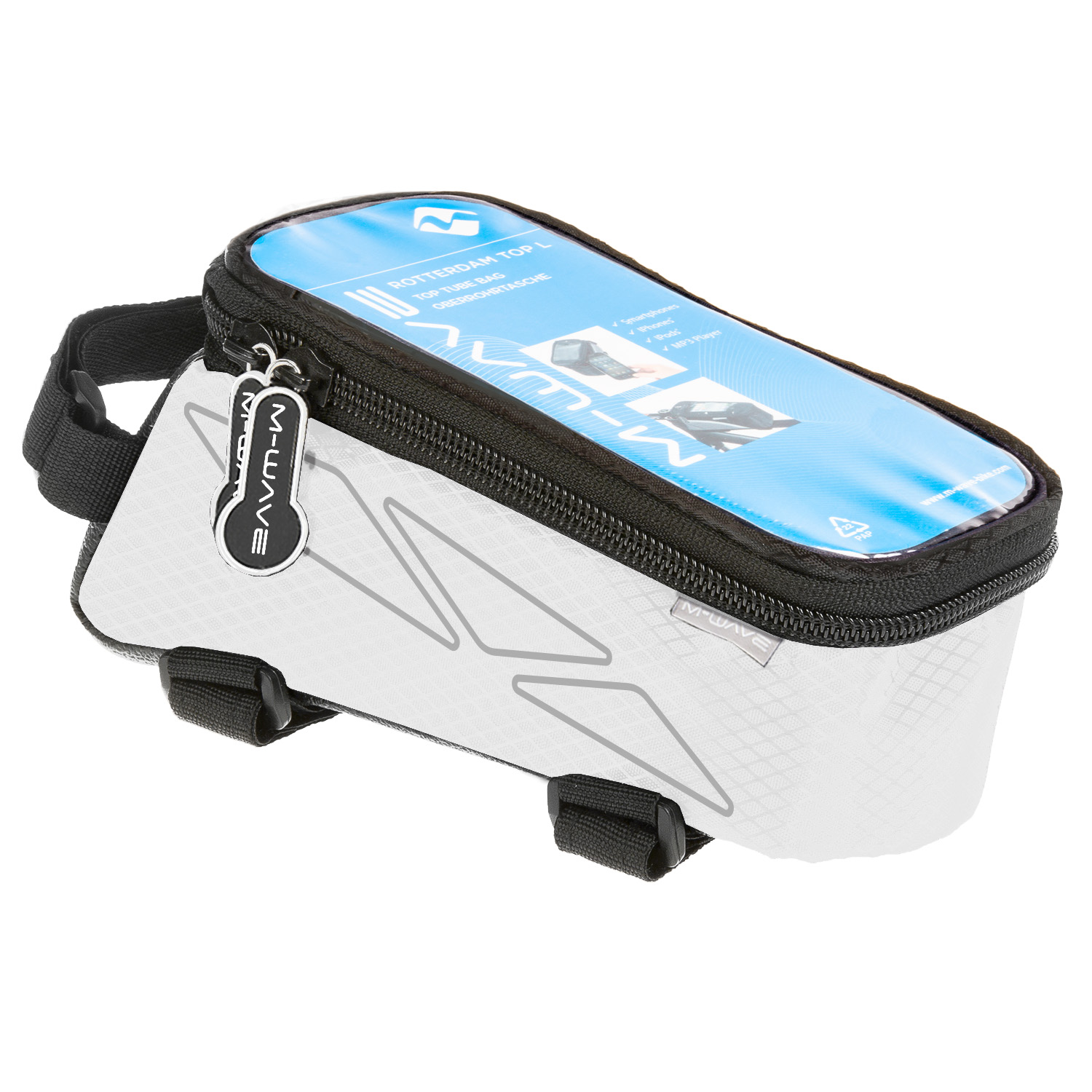 M-WAVE Rotterdam Top L borsa top tube bianca