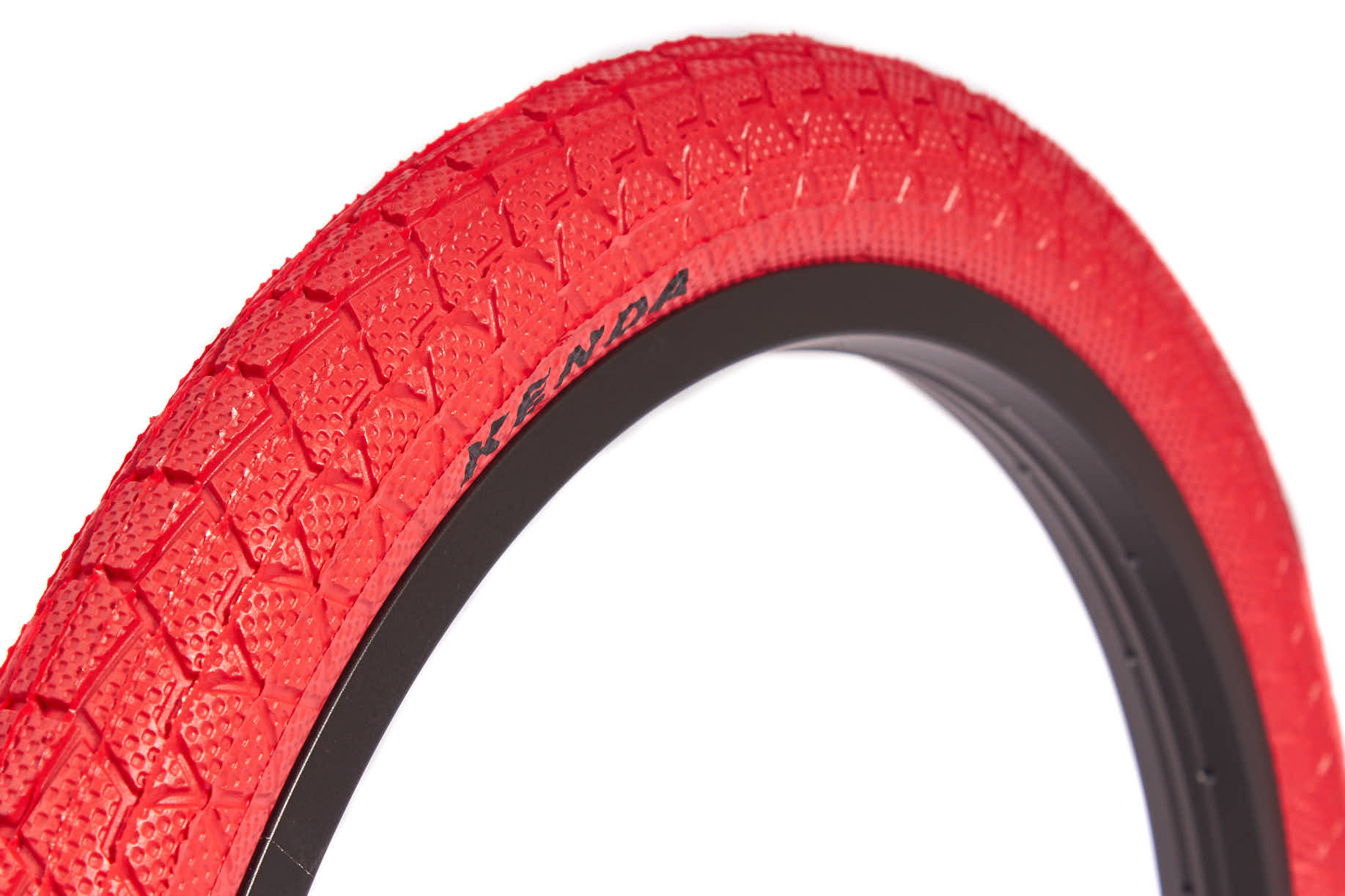 BMX tire set KENDA 20 inch x 1.95 inch red + AV inner tube