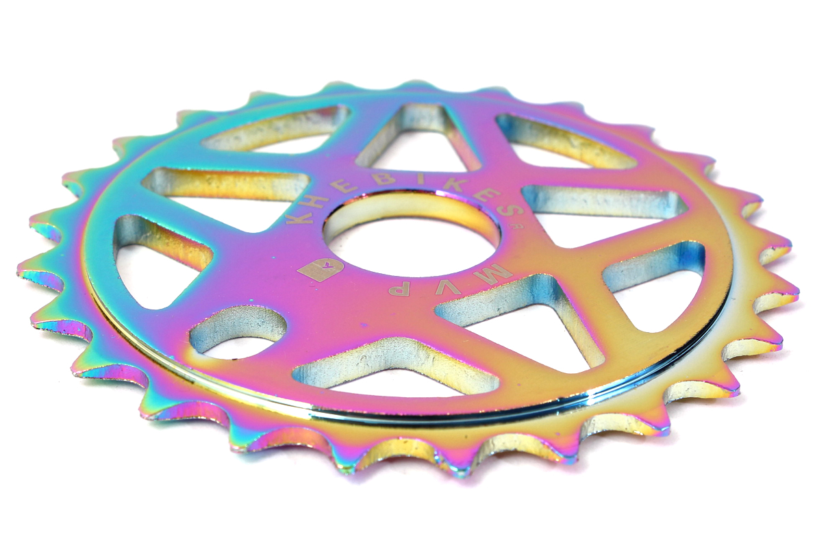 CNC gefrästes Kettenblatt mit 25 Zähnen in Oil Slick