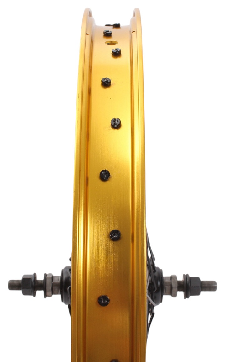 BMX front wheel KHE PRISM 20 inch gold