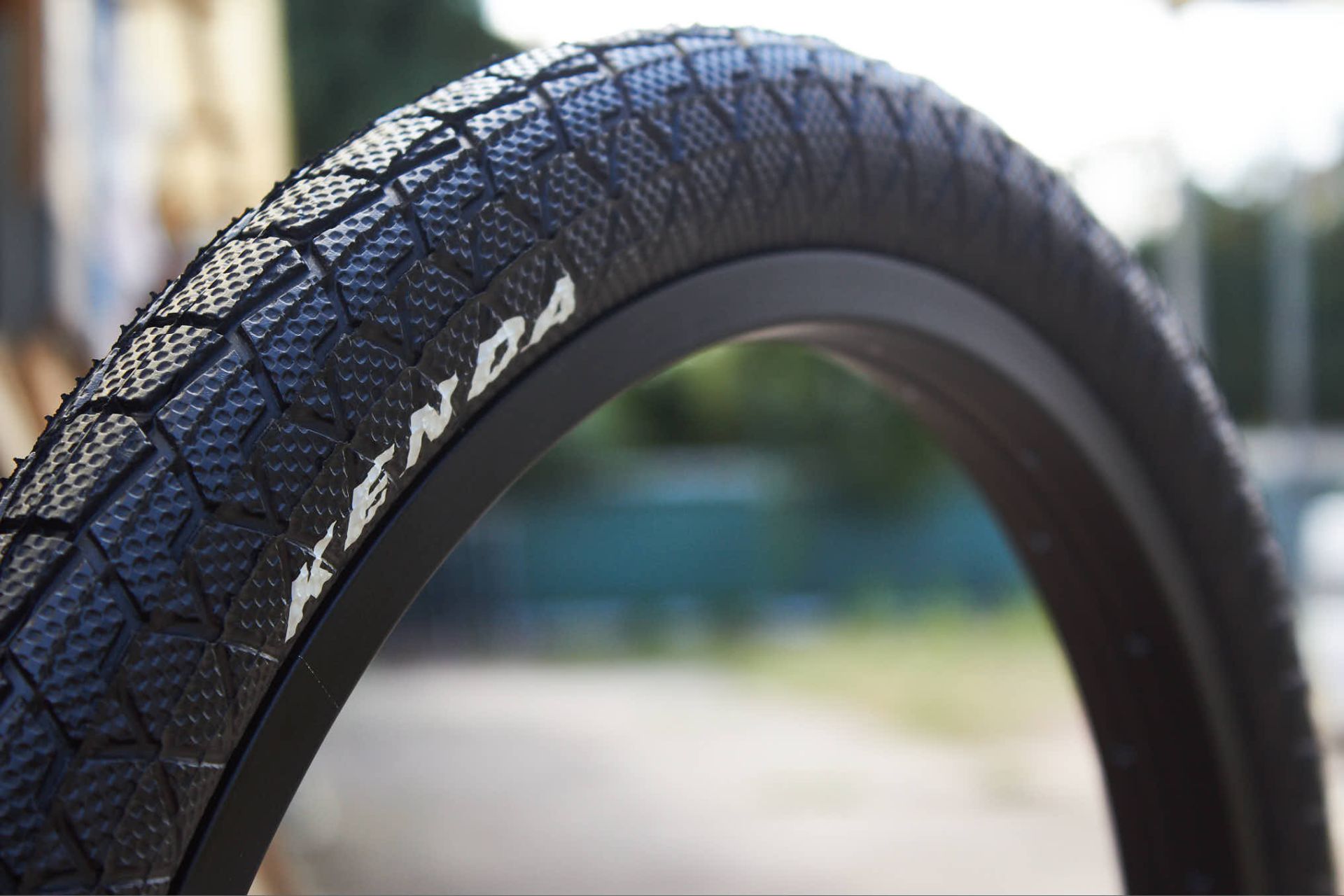 BMX tire set KENDA 20 inch x 1.95 inch black + AV inner tube