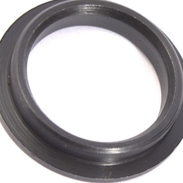 4130 CrMo Stahl Kettenblattadapter in Schwarz von Hinten