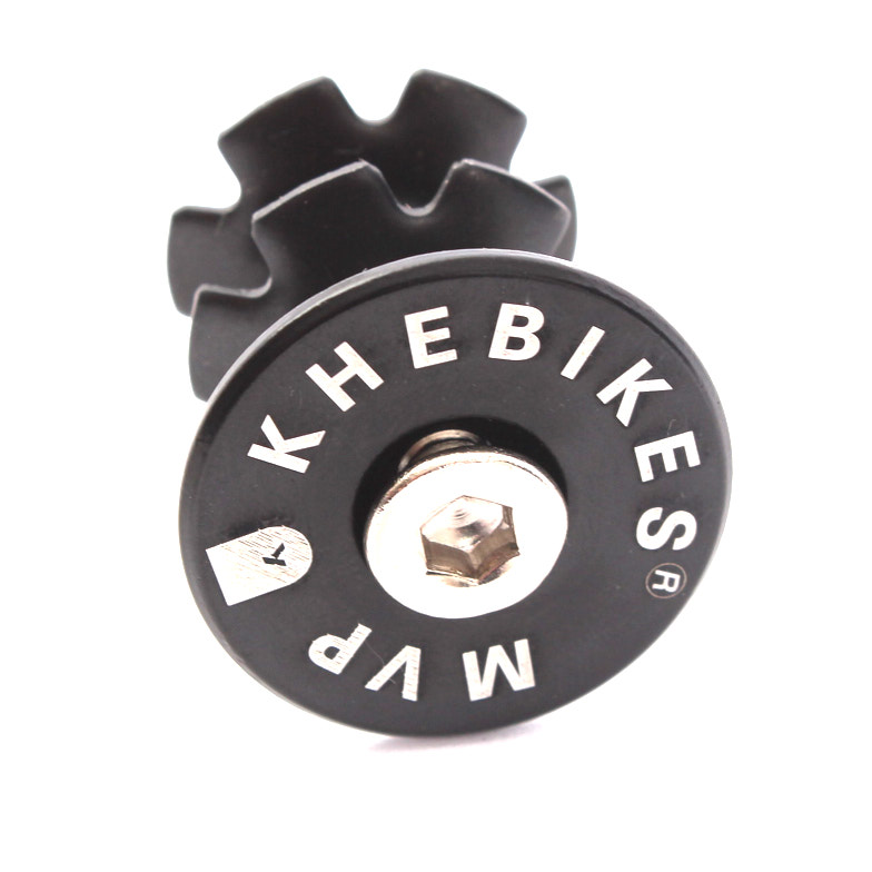 Vorderseite KHEbikes Star Nut mit KHEbikes und MVP Laser Logo