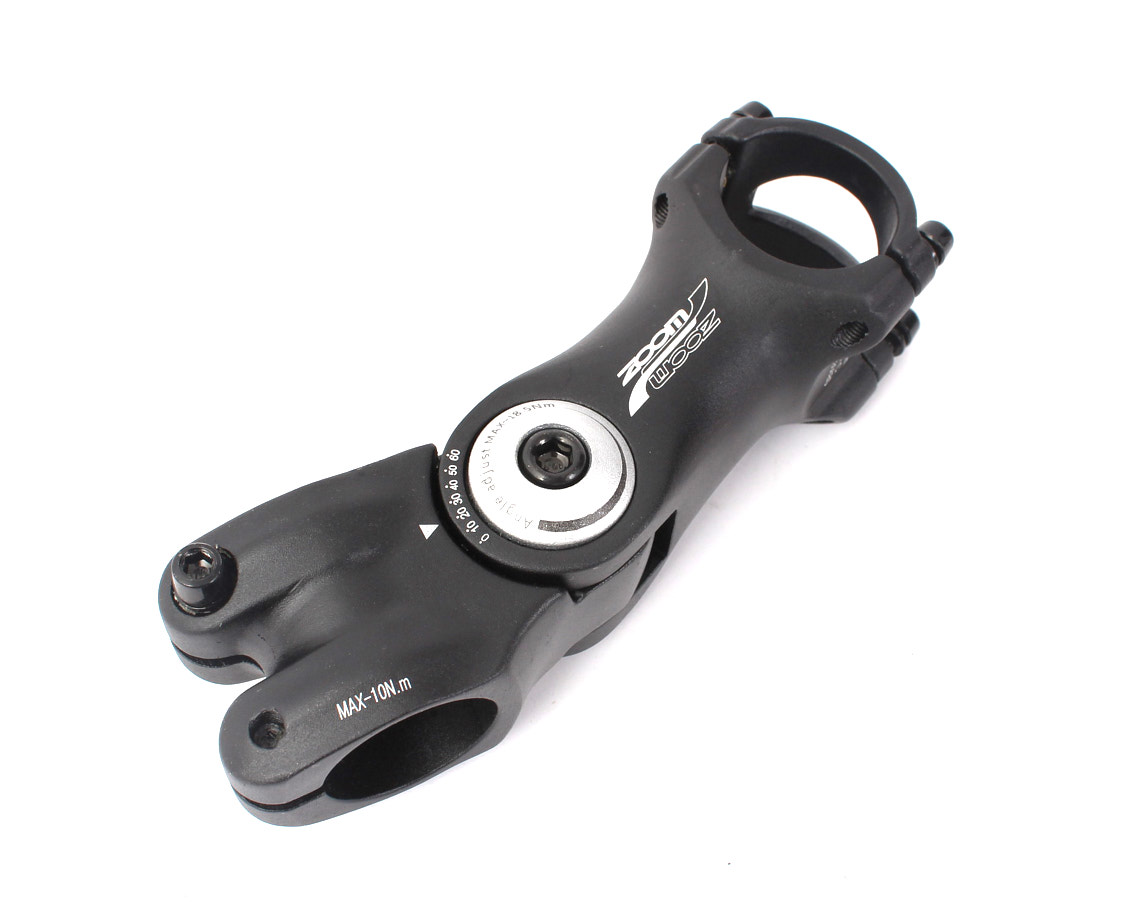 MTB Ahead 1 1/8 inch stem, 25.4mm clamp, adjustable to 60 degrees, 105mm