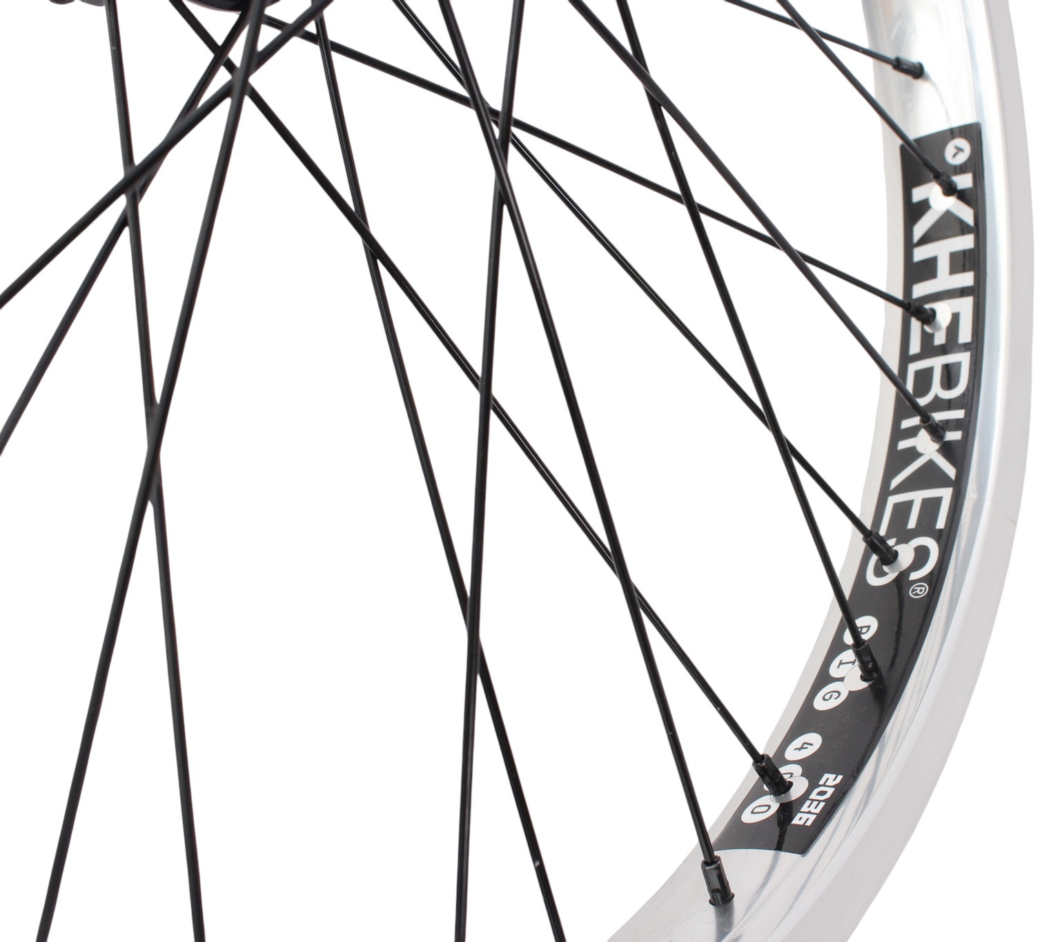 BMX front wheel KHE PRISM 20 inch silver