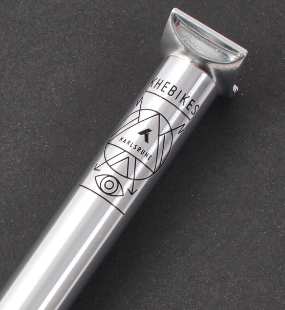 BMX Sattelstange von Pivotal in Silber