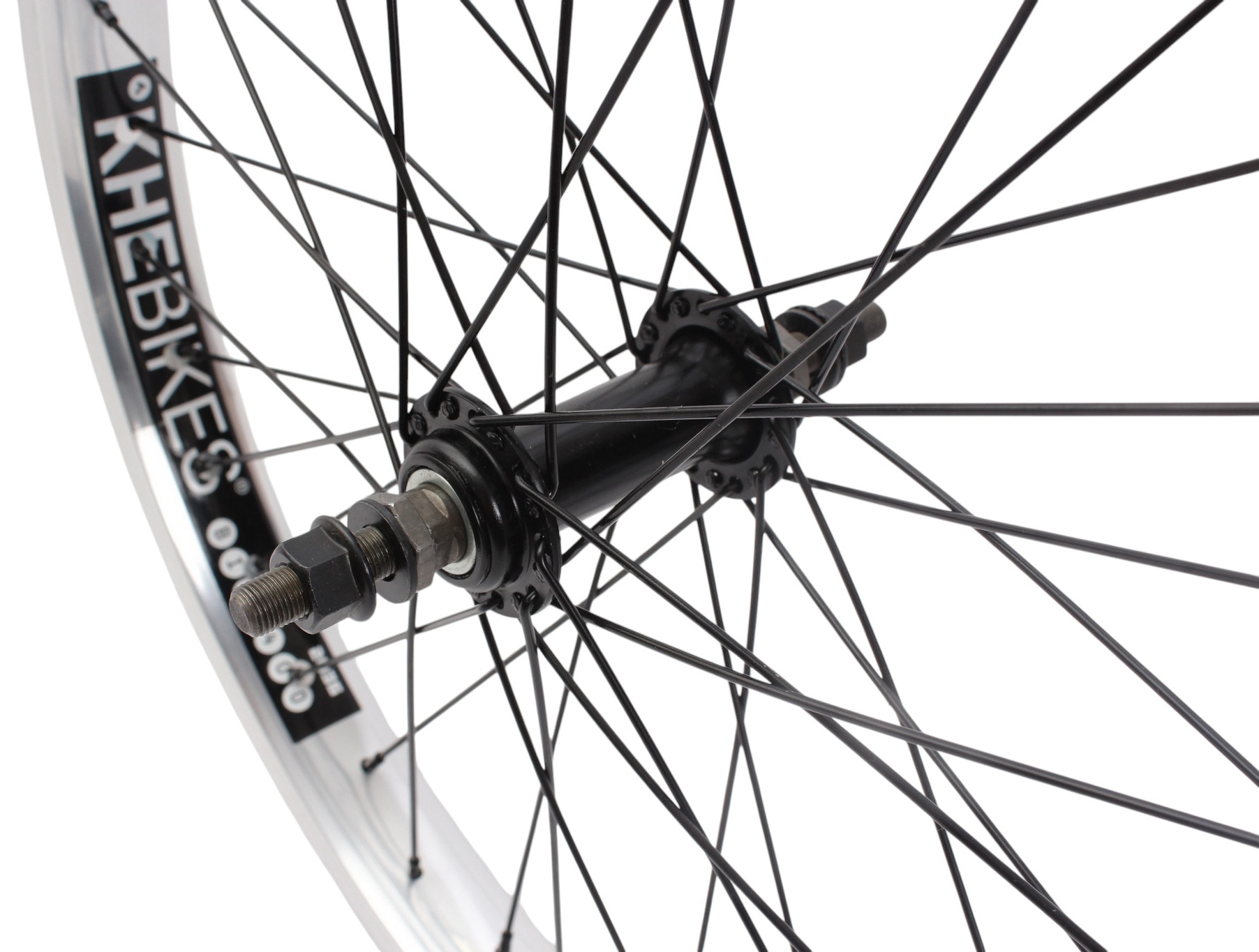 BMX front wheel KHE PRISM 20 inch silver
